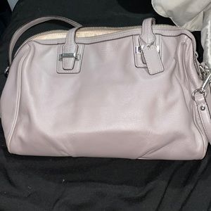 Purple coach purse